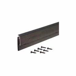M-D Building Products M-D Commercial Grade Door Sweep W/EPDM Rubber Insert, 69609, Bronze, 48"
