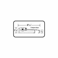 M-D Building Products M-D TH393 Adjustable Alum & Hardwood Sill - Inswing, 76265, 36", Silver