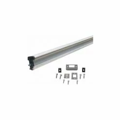M-D Building Products M-D Aluminum Locking Slide Bolt Combination Astragal, 87791, White, 80"