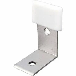 Prime-Line Products Prime-Line N 6655 Bypass Door Bottom "L" Guide Brackets, Like,(Pack of 2)