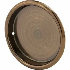 Prime-Line Products Prime-Line N 6764 Closet Door Pull Handle, 2-1/8-Inch Round, Antique Brass Plated,(Pack of 2)