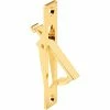 Prime-Line Products Prime-Line N 6768 Pocket Door Flush Pull, Brass Plated