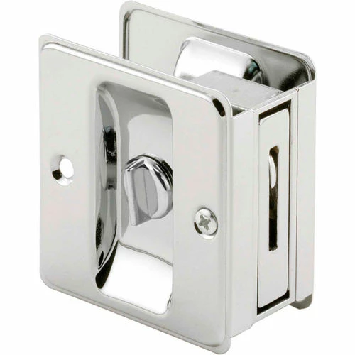 Prime-Line Products Prime-Line N 6773 Pocket Door Privacy Lock with Pull, Chrome Plated 1 Prime-Line Products Prime-Line N 6773 Pocket Door Privacy Lock with Pull, Chrome Plated