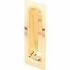 Prime-Line Products Prime-Line N 6826 Closet Door Pull Handle, Oblong, Brass Plated,(Pack of 2)