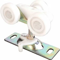 Prime-Line Products Prime-Line N 6847 Pocket Door Roller Assembly, 3/4", FLAT, Plastic Wheels on Steel Bracket, 2 Pack