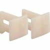 Prime-Line Products Prime-Line N 7015 Pocket Door Bottom Guides, 1-1/8 in., Plastic, White (Pack of 2)