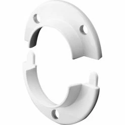 Prime-Line Products Prime-Line N 7050 Closet Pole Socket, Cast, White, 2-Piece