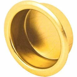 Prime-Line Products Prime-Line N 7133 Door Finger Pull, 3/4-Inch Solid Brass,(Pack of 4)