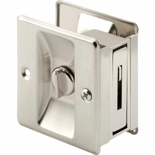 Prime-Line Products Prime-Line N 7239 Pocket Door Privacy Lock with Pull, Satin Nickel 1 Prime-Line Products Prime-Line N 7239 Pocket Door Privacy Lock with Pull, Satin Nickel
