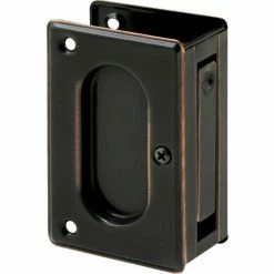 Prime-Line Products Prime-Line N 7364 Pocket Door Passage Pull, 3-3/4-Inch, Classic Bronze