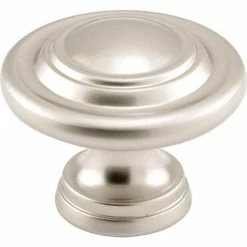 Prime-Line Products Prime-Line N 7372 Bi-Fold Door Knob, 1-11/16 in. Outside Diameter, Diecast, Satin Nickel Plated