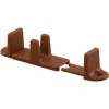 Prime-Line Products Prime-Line N 7384 Bypass Door Guide, 1-Inch High, Adjustable, Dark Brown,(Pack of 2)