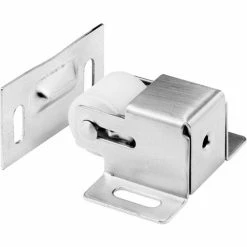 Prime-Line Products Prime-Line N 7386 Cabinet/Closet Door Roller Catch, Satin Nickel