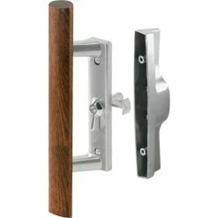 Prime-Line Products Primeline Products C 1018 Internal Door Handle Set, Wood Pull, Gray, Diecast