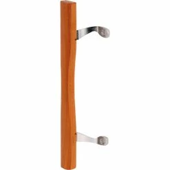 Prime-Line Products Prime-Line® Sliding Door Wood Pull, Chrome Plated Brackets, C 1034 -Doors & Windows Sales PL6 C1034