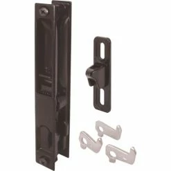 Prime-Line Products Prime-Line® Sliding Door Flush Handle Set, Black Diecast, C 1043 -Doors & Windows Sales PL6 C1043