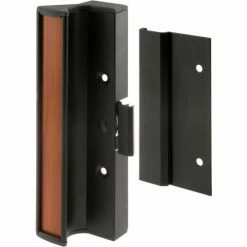 Prime-Line Products Prime-Line® Sliding Door Handle Set, Black Aluminum, International, C 1073 -Doors & Windows Sales PL6 C1073