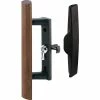 Prime-Line Products Primeline Products C 1095 Sliding Door Handle Set, Wood Handle, Black Diecast