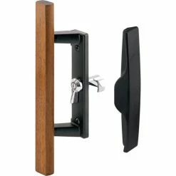 Prime-Line Products Prime-Line® Internal Door Handle Set, Wood Pull, Black, C 1107 -Doors & Windows Sales PL6 C1107