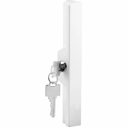 Prime-Line Products Prime-Line® Sliding Door Outside Pull, w/Key, White Diecast, C 1120 3 Prime-Line Products Prime-Line® Sliding Door Outside Pull, w/Key, White Diecast, C 1120 - Image 3