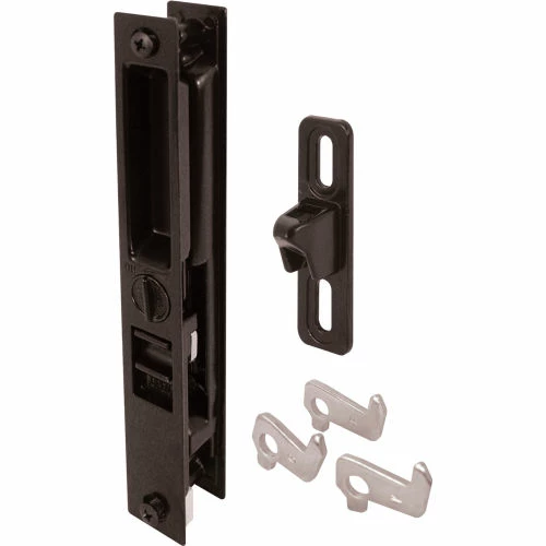 Prime-Line Products Prime-Line® Sliding Door Handle Set, Mid Body Hook, Keyed, Black Diecast, C 1123 3 Prime-Line Products Prime-Line® Sliding Door Handle Set, Mid Body Hook, Keyed, Black Diecast, C 1123 - Image 3
