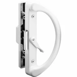 Prime-Line Products Prime-Line® Sliding Door Handle, Clam Latch, White, C 1223 -Doors & Windows Sales PL6 C1223