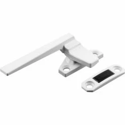 Prime-Line Products Prime Line H 3820 Casement Locking Handle, Left Hand, Off-Set Base, White -Doors & Windows Sales PL6 H 3820