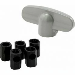 Prime-Line Products Prime Line H 3885 Tee Crank Handle, Universal, W/Plastic Adapters, Aluminum 5 Prime-Line Products Prime Line H 3885 Tee Crank Handle, Universal, W/Plastic Adapters, Aluminum -Doors & Windows Sales PL6 H 3885