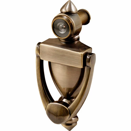 Prime-Line Products Prime-Line® Door Knocker And Viewer, 180 Degree, Antique Brass, S 4235 3 Prime-Line Products Prime-Line® Door Knocker And Viewer, 180 Degree, Antique Brass, S 4235 - Image 3