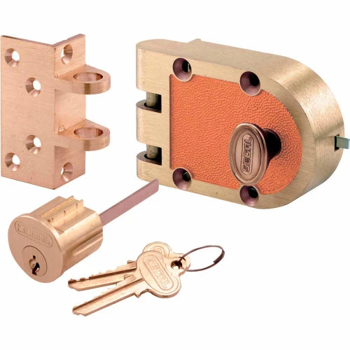 Prime-Line Products Primeline Products SE 15316 Bronze Deadlock, 666A, Single Cylinder, Angle Strke, Brs Box 1 Prime-Line Products Primeline Products SE 15316 Bronze Deadlock, 666A, Single Cylinder, Angle Strke, Brs Box