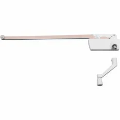 Prime-Line Products Prime-Line TH 23028 Single Arm Operator, 13-1/2", W/Crank, Surface Mount, L.H., White -Doors & Windows Sales PL6 TH 23028