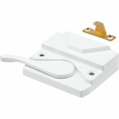 Prime-Line Products Prime Line TH 23099 Sash Lock & Keeper, R.H., White -Doors & Windows Sales PL6 TH 23099