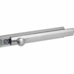 Prime-Line Products Prime-Line® Slide Bolt and Keeper, U 10306, 4"L, Satin Nickel -Doors & Windows Sales PL6 U10306