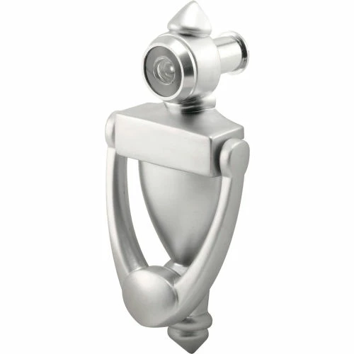 Prime-Line Products Prime-Line® Door Knocker And Viewer, 180 Degree, Satin Nickel, U 10327 3 Prime-Line Products Prime-Line® Door Knocker And Viewer, 180 Degree, Satin Nickel, U 10327 - Image 3