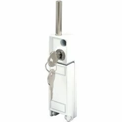 Prime-Line Products Prime-Line® Deadbolt Lock, Keyed, White Finish, U 9919 -Doors & Windows Sales PL6 U9919