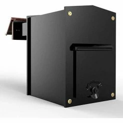 QualArc Collection Mailbox W/Chute LIB-AC-LM6-46 Rear Access Wall Mount 11-1/2x14x16-1/2 Copper -Doors & Windows Sales Rear Access View