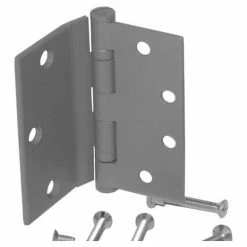 S. Parker Hardware Half Surface Butt - Prime Coat 4-1/2" - Pkg Qty 9