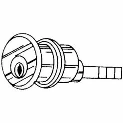 S. Parker Hardware Solid Bronze Rim Cylinder - Dull Chrome Keyed Different - Pkg Qty 10