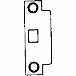 S. Parker Hardware Ansi Template Strike Small Opening - Stainless Steel - Pkg Qty 25