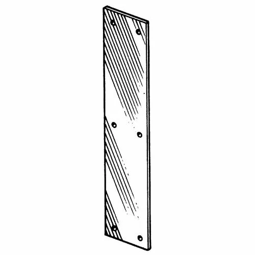 S. Parker Hardware Push Plate - Polished Brass 4" X 16" - Pkg Qty 6 1 S. Parker Hardware Push Plate - Polished Brass 4" X 16" - Pkg Qty 6