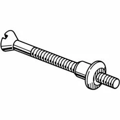 S. Parker Hardware Thru Bolt And Grommet Nut - Zinc Plated - Pkg Qty 100