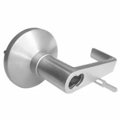 S. Parker Hardware Lever Keyed Lock - Entry Lever Dull Chrome Accepts Ic Core - Pkg Qty 2