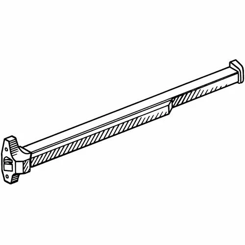 S. Parker Hardware UL Panic Bolt For 3' Door - Aluminum 1 S. Parker Hardware UL Panic Bolt For 3' Door - Aluminum