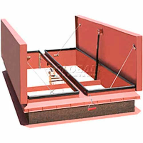 Bilco® Automatic Smoke Vent DSH-6060, Double Leaf, Galvanized Steel, 60"L X 60"W 1 Bilco® Automatic Smoke Vent DSH-6060, Double Leaf, Galvanized Steel, 60"L X 60"W