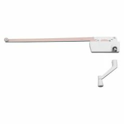 Prime-Line Products Prime-Line TH 23028 Single Arm Operator, 13-1/2", W/Crank, Surface Mount, L.H., White