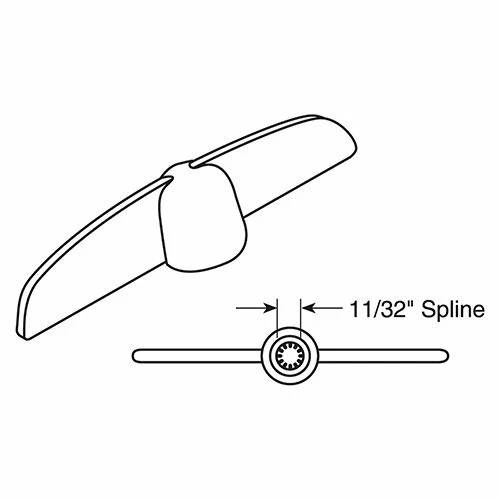Prime-Line Products Prime Line TH 22134 Tee-Crank Handle, Snap-On, 11/32", Bronze 2 Prime-Line Products Prime Line TH 22134 Tee-Crank Handle, Snap-On, 11/32", Bronze - Image 2