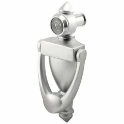 Prime-Line Products Prime-Line® Door Knocker And Viewer, 180 Degree, Satin Nickel, U 10327