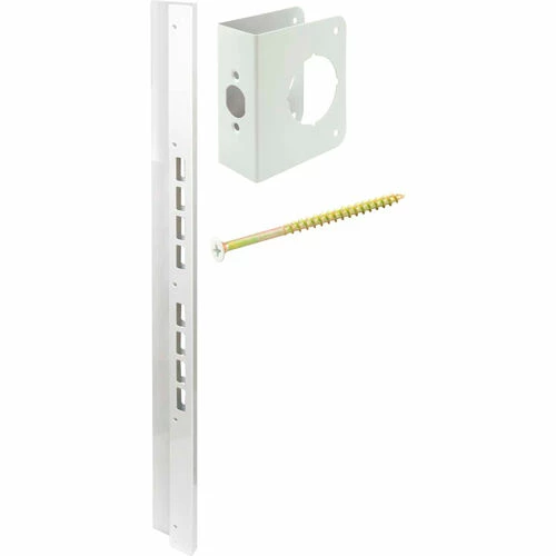 Prime-Line Products Prime-Line® Door And Jamb Reinforcement, U 10895, 2-3/4" Backset, White 1 Prime-Line Products Prime-Line® Door And Jamb Reinforcement, U 10895, 2-3/4" Backset, White
