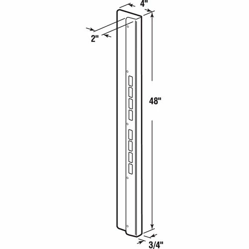 Prime-Line Products Prime-Line® Door And Jamb Reinforcement, U 10895, 2-3/4" Backset, White 2 Prime-Line Products Prime-Line® Door And Jamb Reinforcement, U 10895, 2-3/4" Backset, White - Image 2
