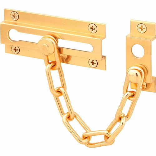 Prime-Line Products Prime-Line® Chain Door Guard, U 9907, Polished Brass 1 Prime-Line Products Prime-Line® Chain Door Guard, U 9907, Polished Brass